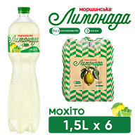 Моршинська Лимонада Мохіто 1,5 л соковмісний середньогазований напій Xmas limited edition-7-mywatershop.com.ua