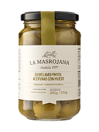 Оливки La Masrojana с косточкой Гордаль 370 г-mywatershop.com.ua