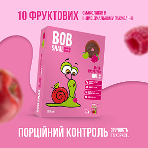 Натуральные фруктовые Конфеты "Яблоко-Малина" Bоb Snail 100 г — фото 2
