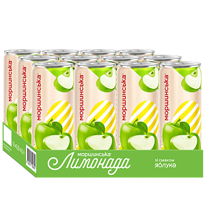 Моршинская Лимонада со вкусом яблока 0,33 л сокосодержащий среднегазированный напиток — фото 3